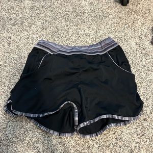 black athletic shorts with pockets